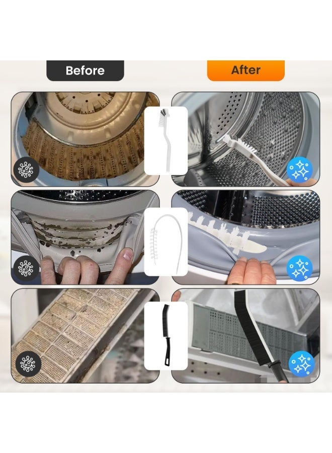 OSHIMA Washing Machine Cleaner Brush, Washer Cleaner Tools Accessories, 6pc Drum Laundry Cleaner Brush and Crevice Cleaning Brush for Tight Spaces and Washer Rubber Seal - Image 3